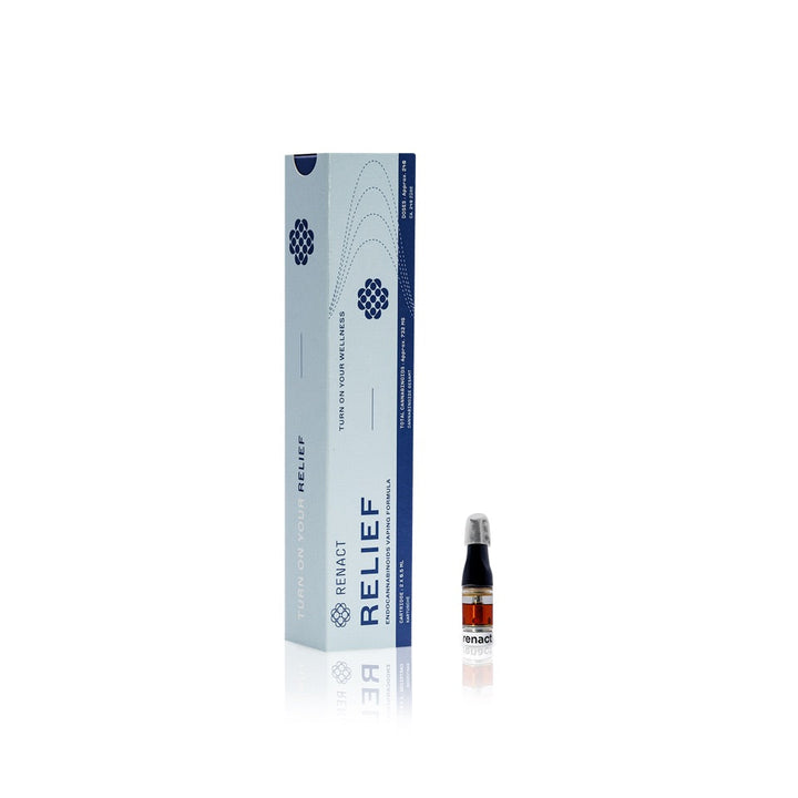 Vollspektrum Cannabinoid Vape Kartusche Relief von Renact