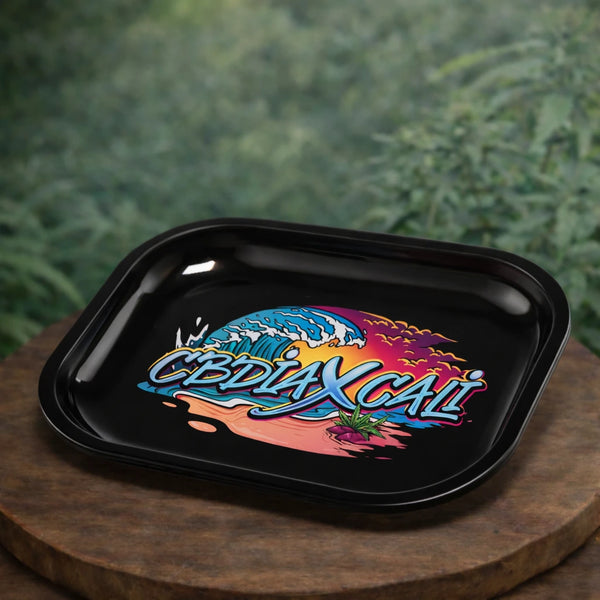 Rolling Tray Drehunterlage für CBD Blüten und Cannabis Zubehör